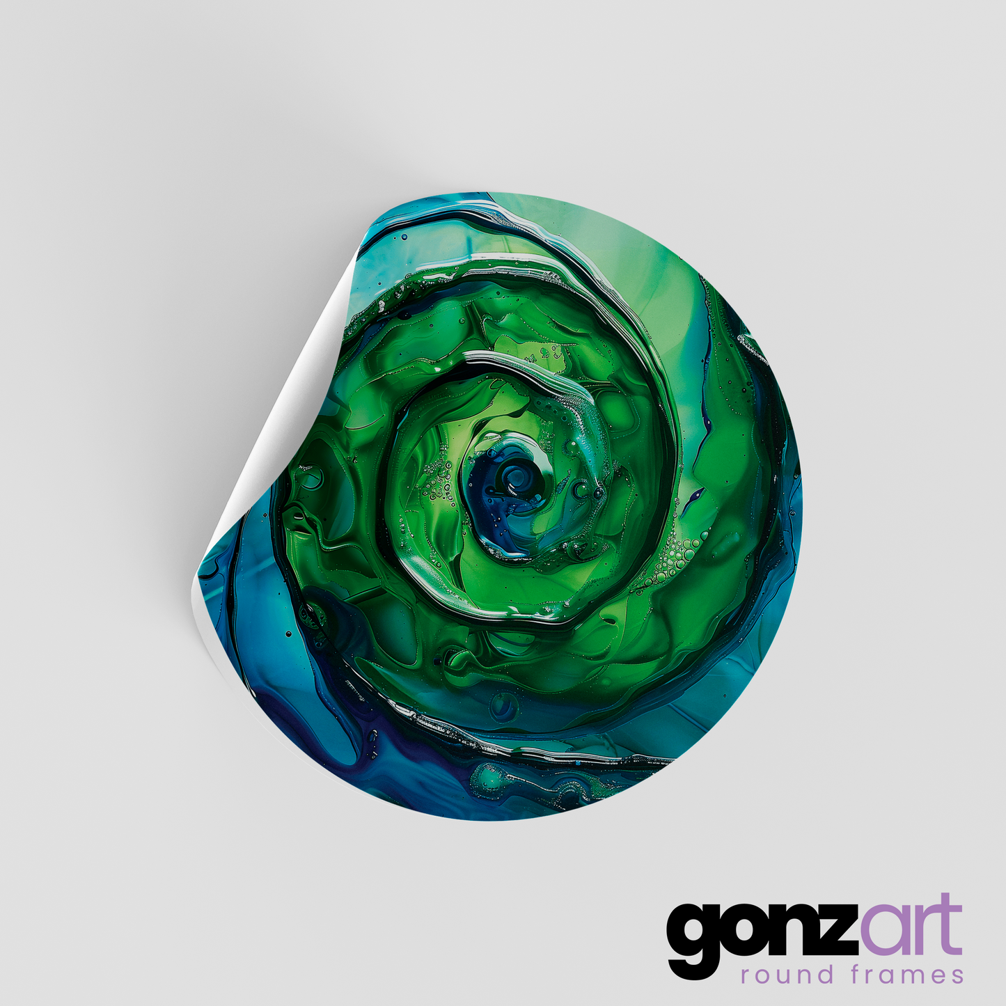 Aquatic Spiral Only Print (Giclée)