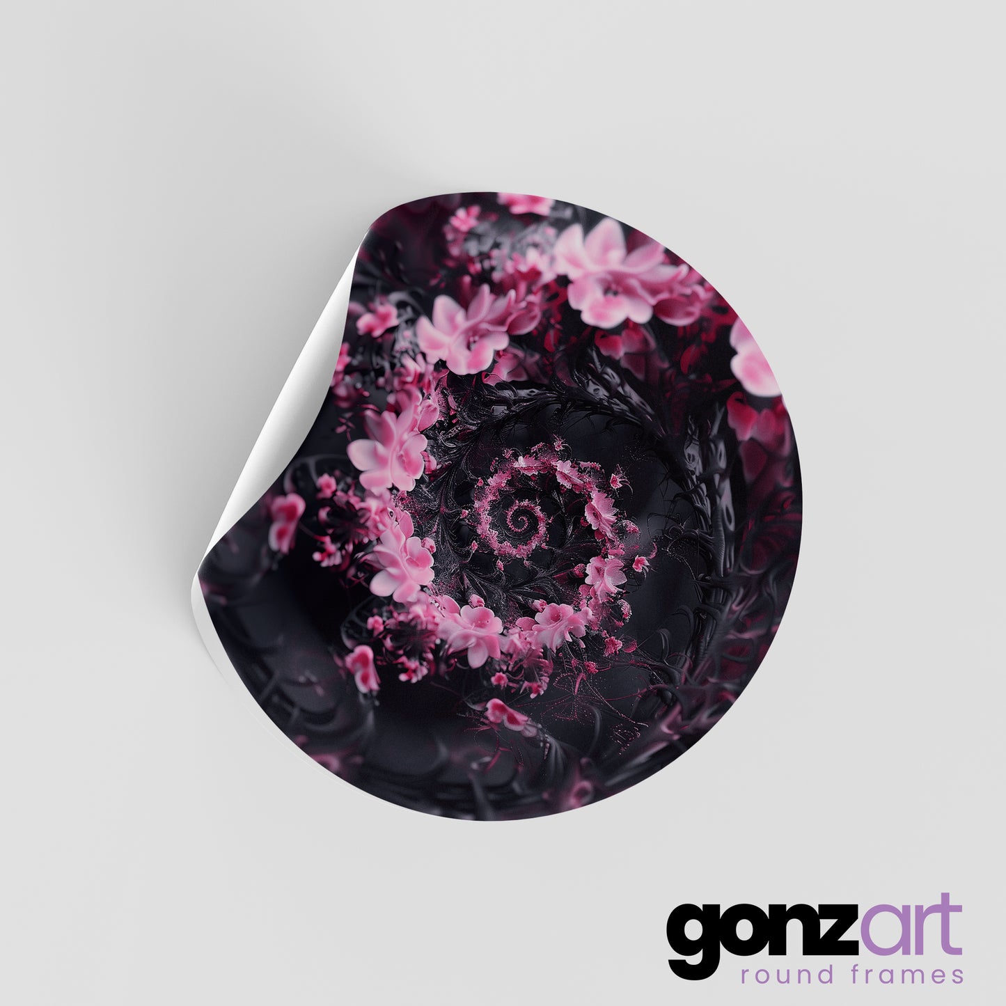 Spiral Floral Only Print (Giclée)