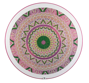 Rose-Green Aura Round Wall Art