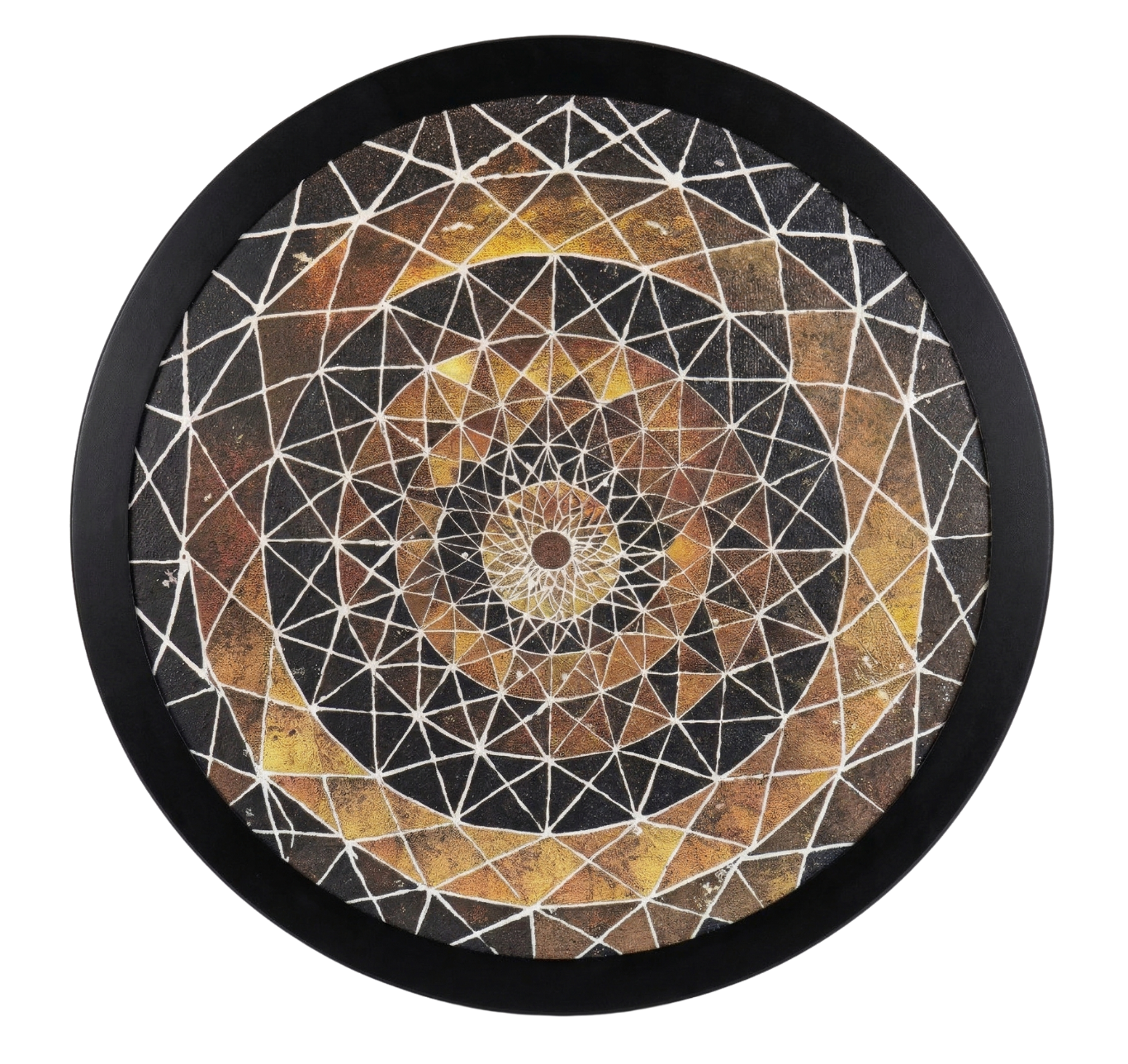 Fractal Echo Round Wall Art