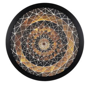 Fractal Echo Round Wall Art