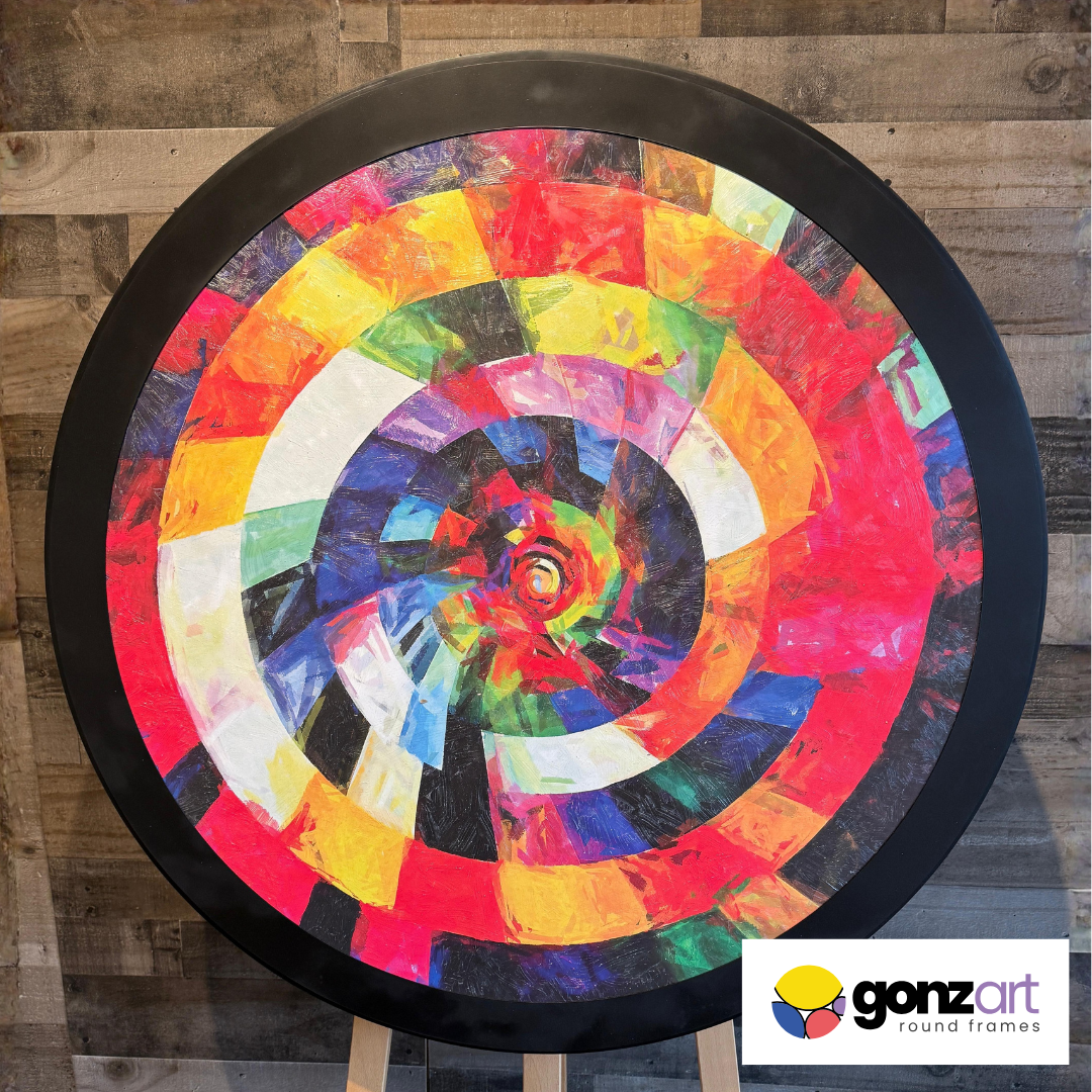 Spiral Vortex Round Wall Art