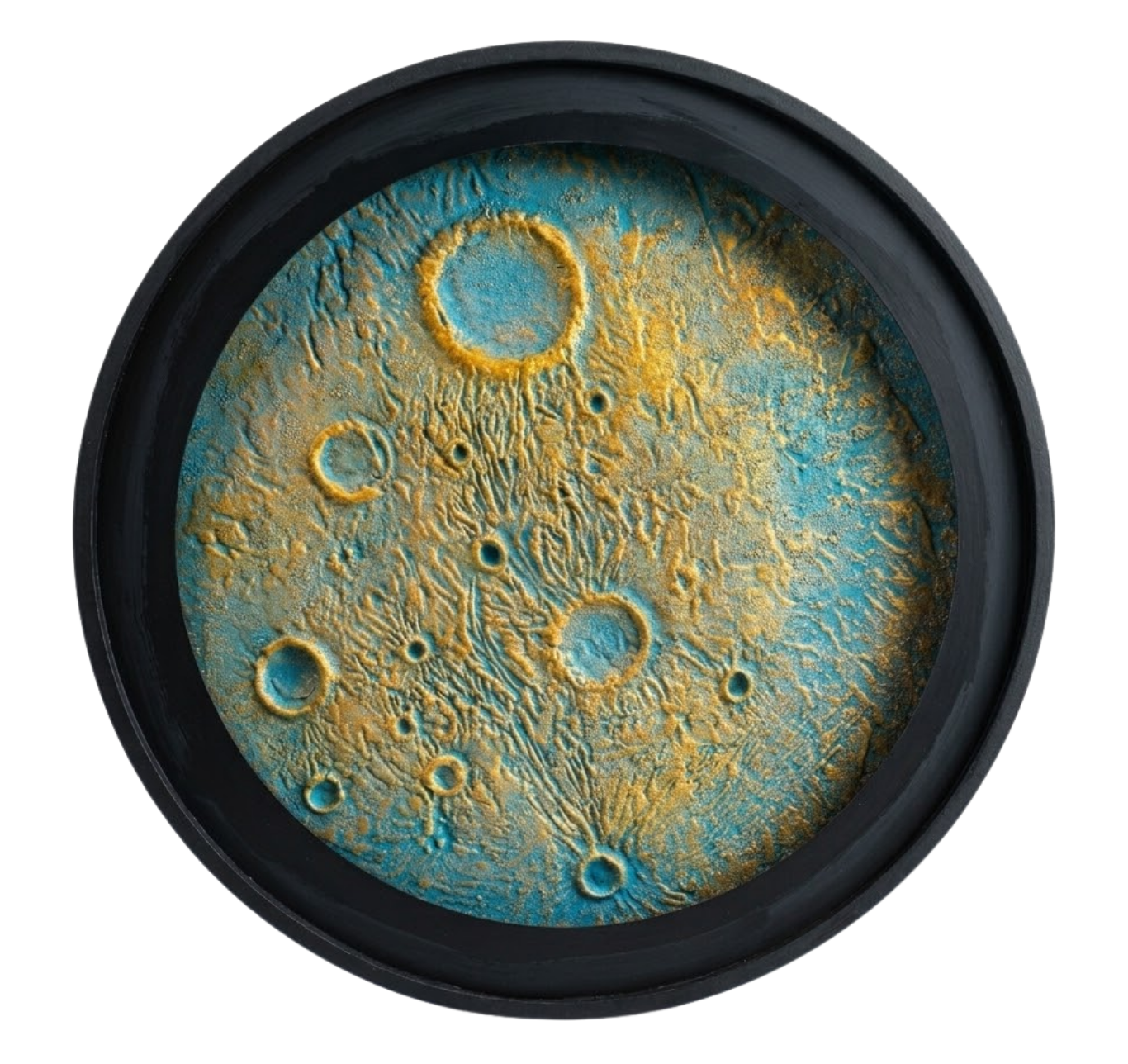 Pearly Earth Moon Round Frames