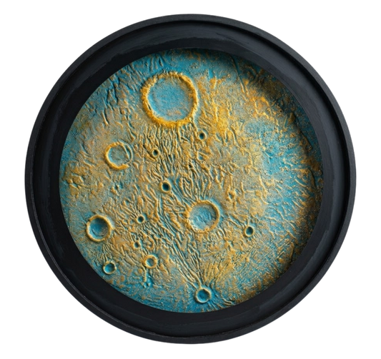 Pearly Earth Moon Round Frames