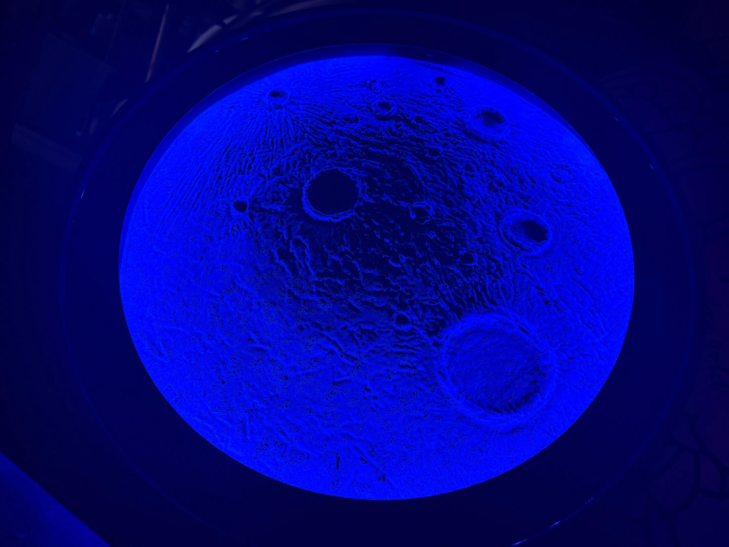 Mint Aura Moon Round Wall Art