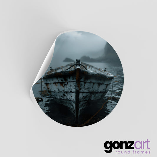 Weathered boat Only Print (Giclée)
