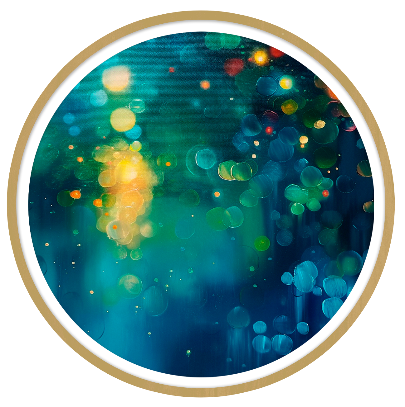 Celestial round wall art