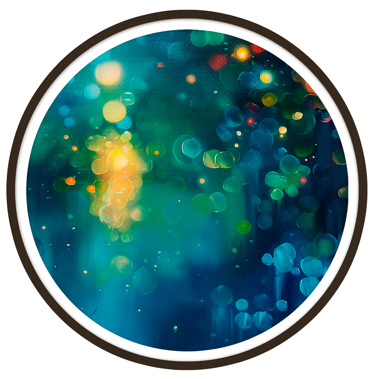 Celestial round wall art