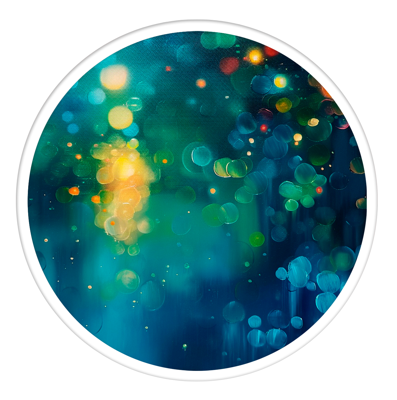 Celestial round wall art