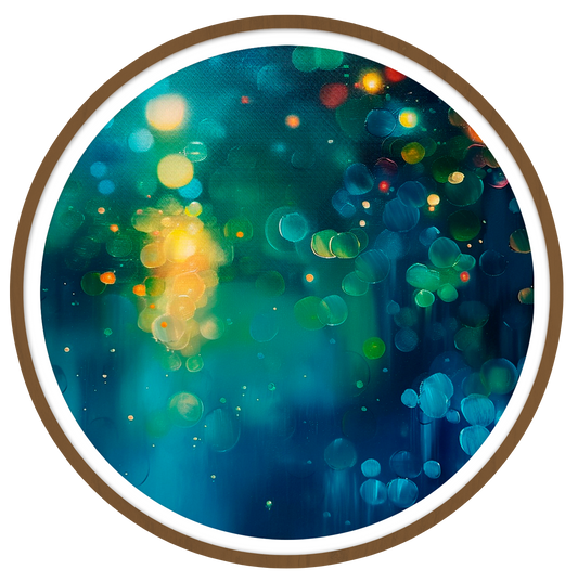 Celestial round wall art