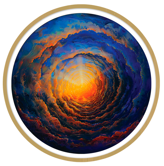 Celestial round wall art