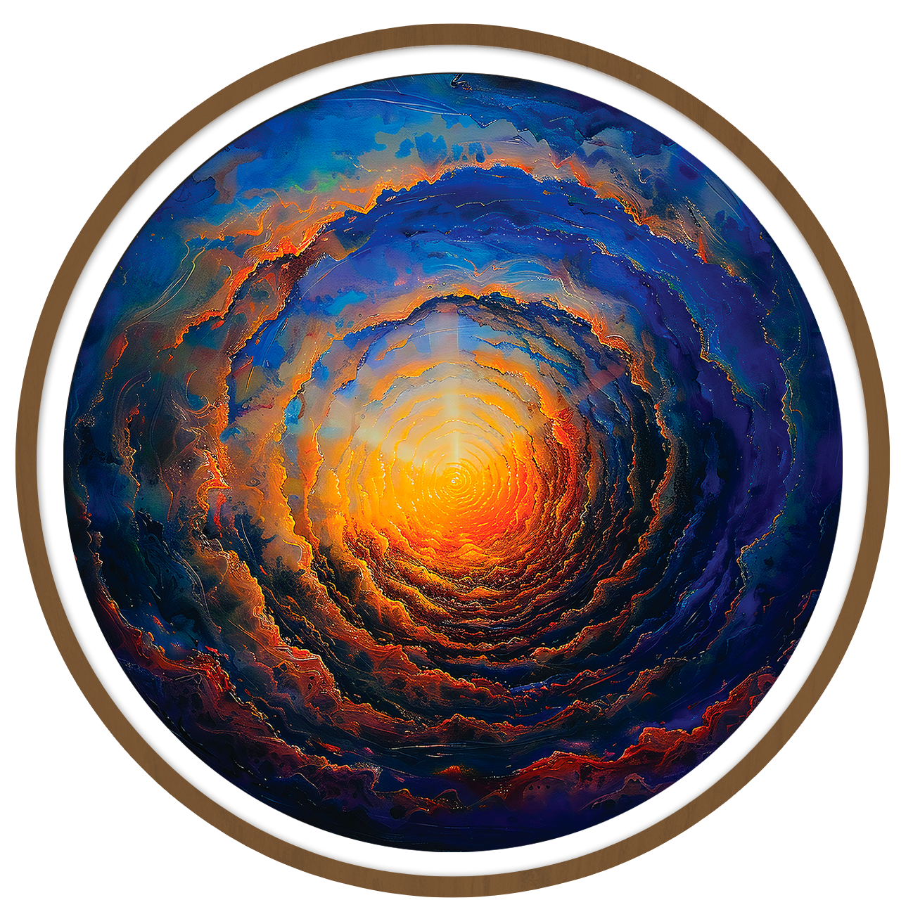 Celestial round wall art