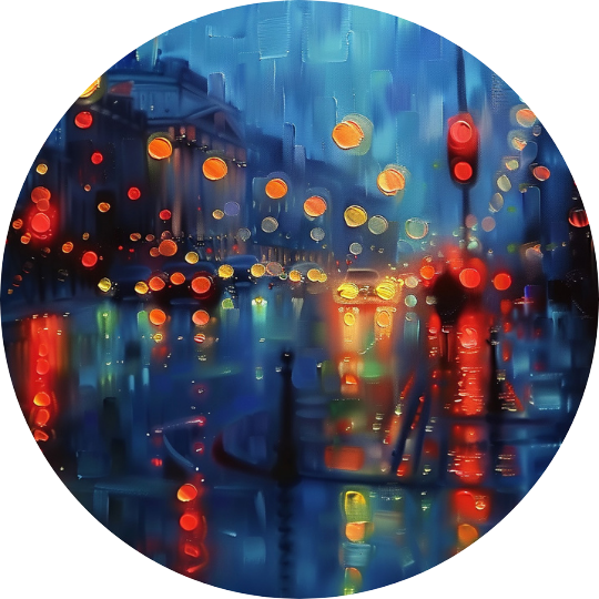 City Lights Only Print (Giclée)