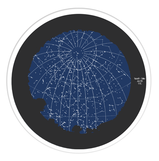 Dance of the planets Round wall art