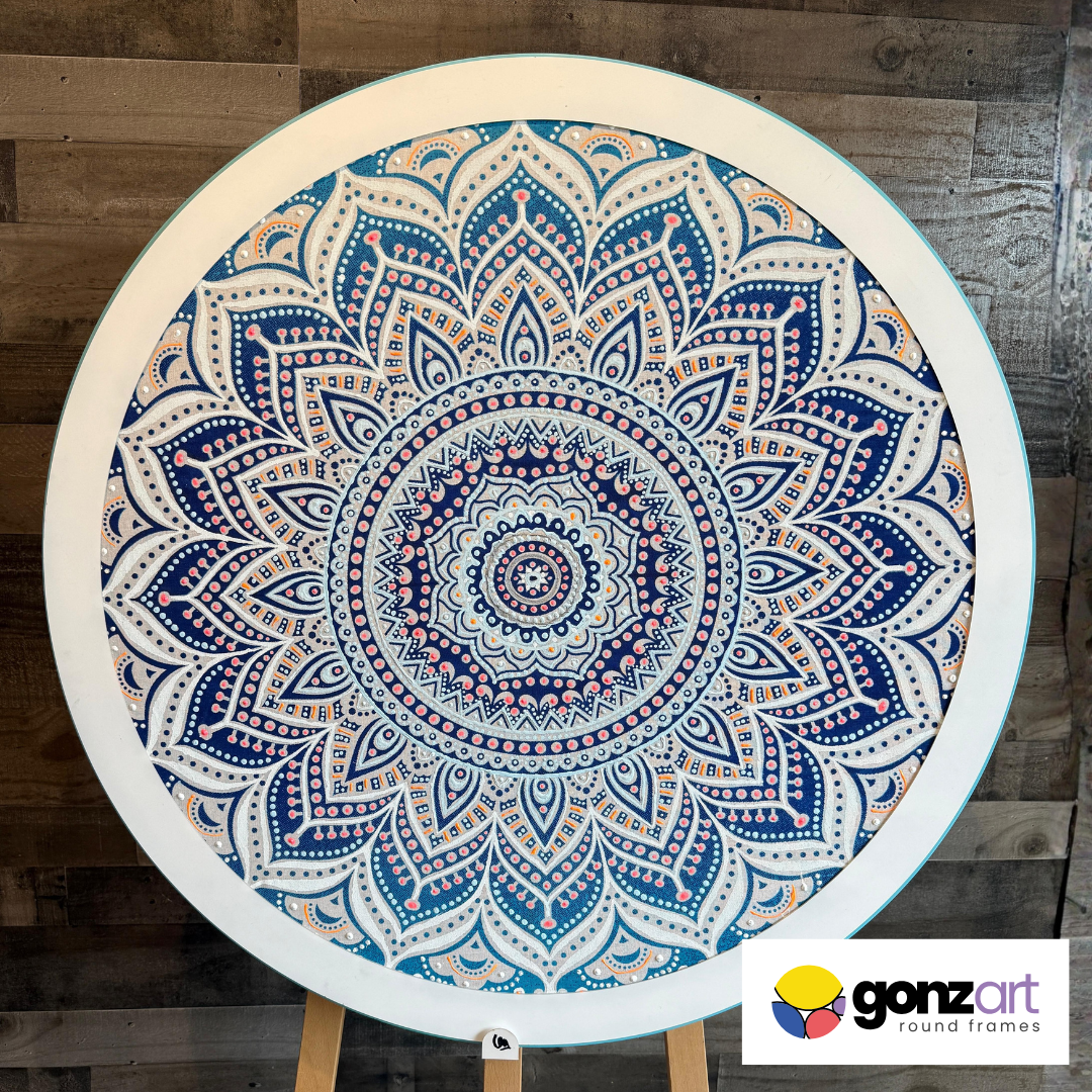 Botanical Indigo Round Wall Art