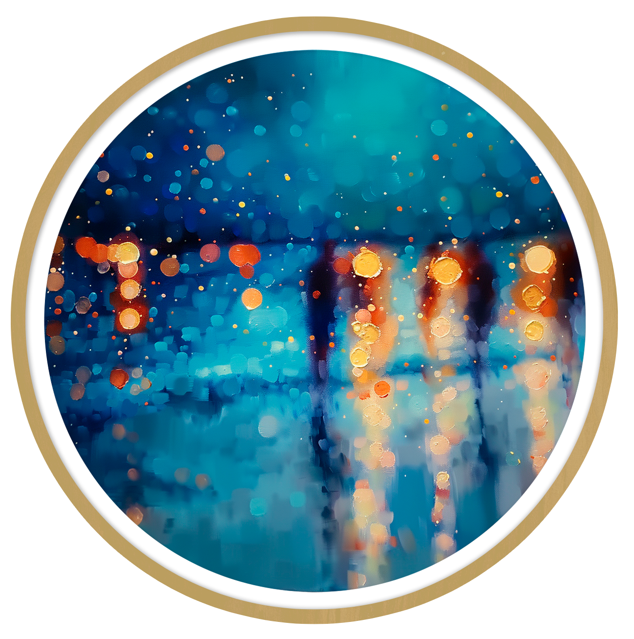 Dreamscape round wall art