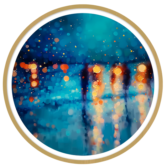 Dreamscape round wall art
