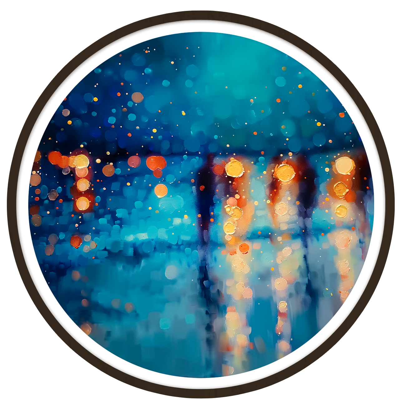 Dreamscape round wall art