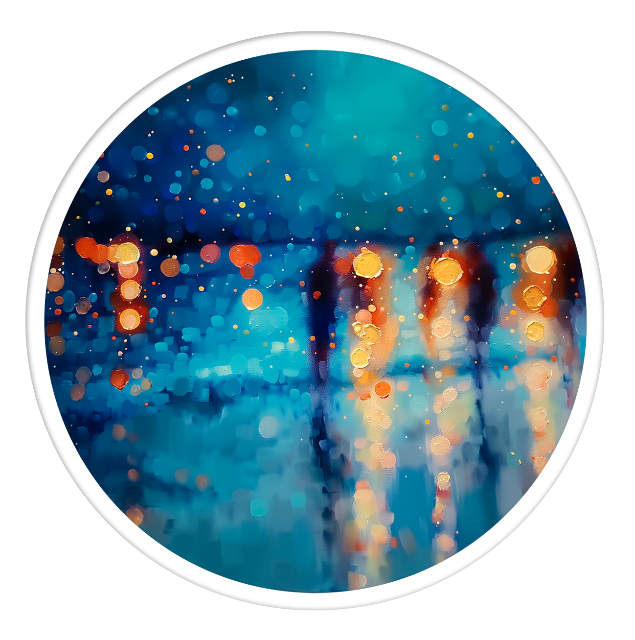 Dreamscape round wall art
