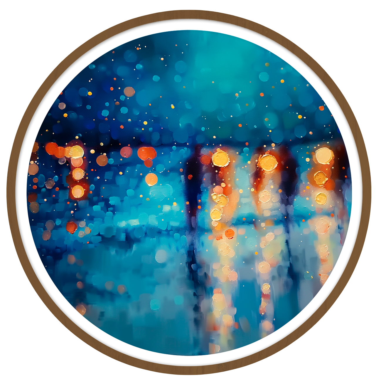 Dreamscape round wall art