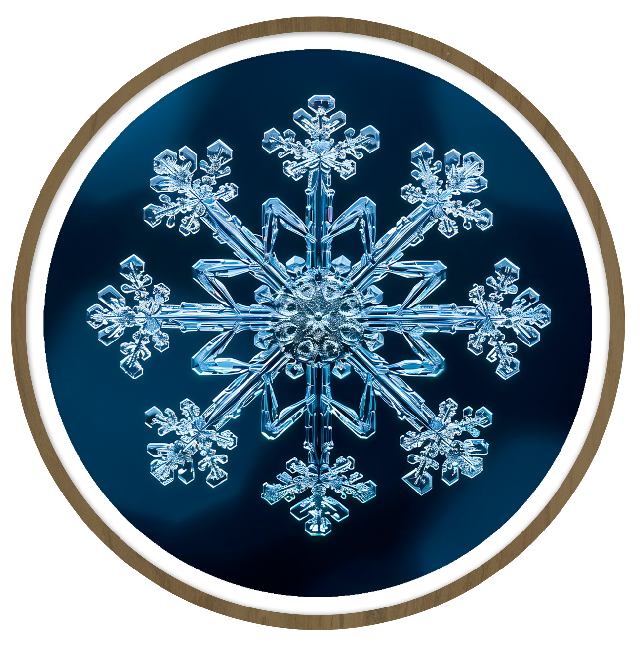 Fractal round wall art