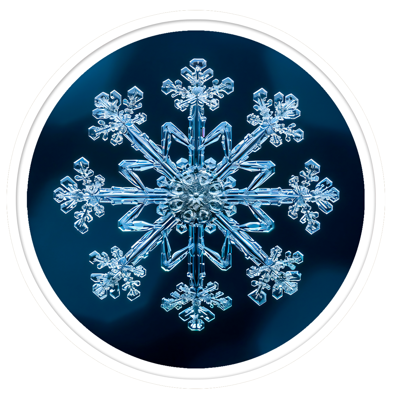 Fractal round wall art