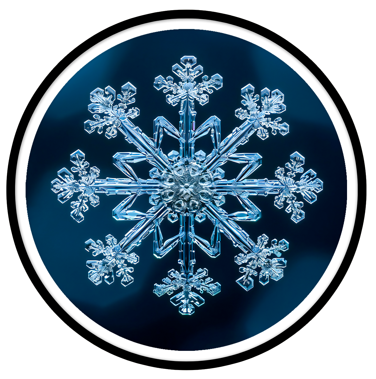 Fractal round wall art