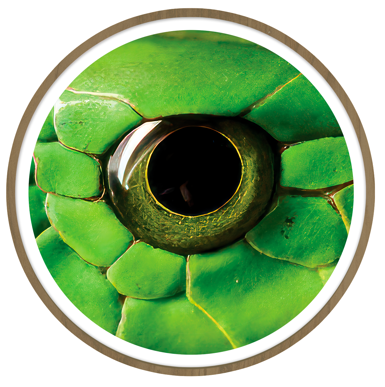 Phyton Round wall art
