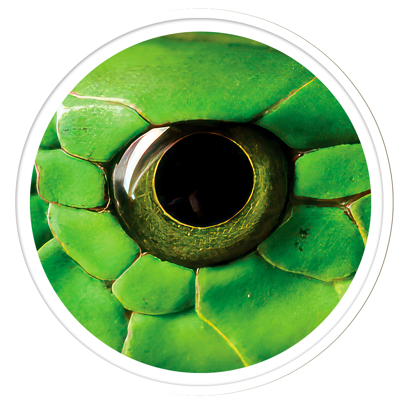 Phyton Round wall art