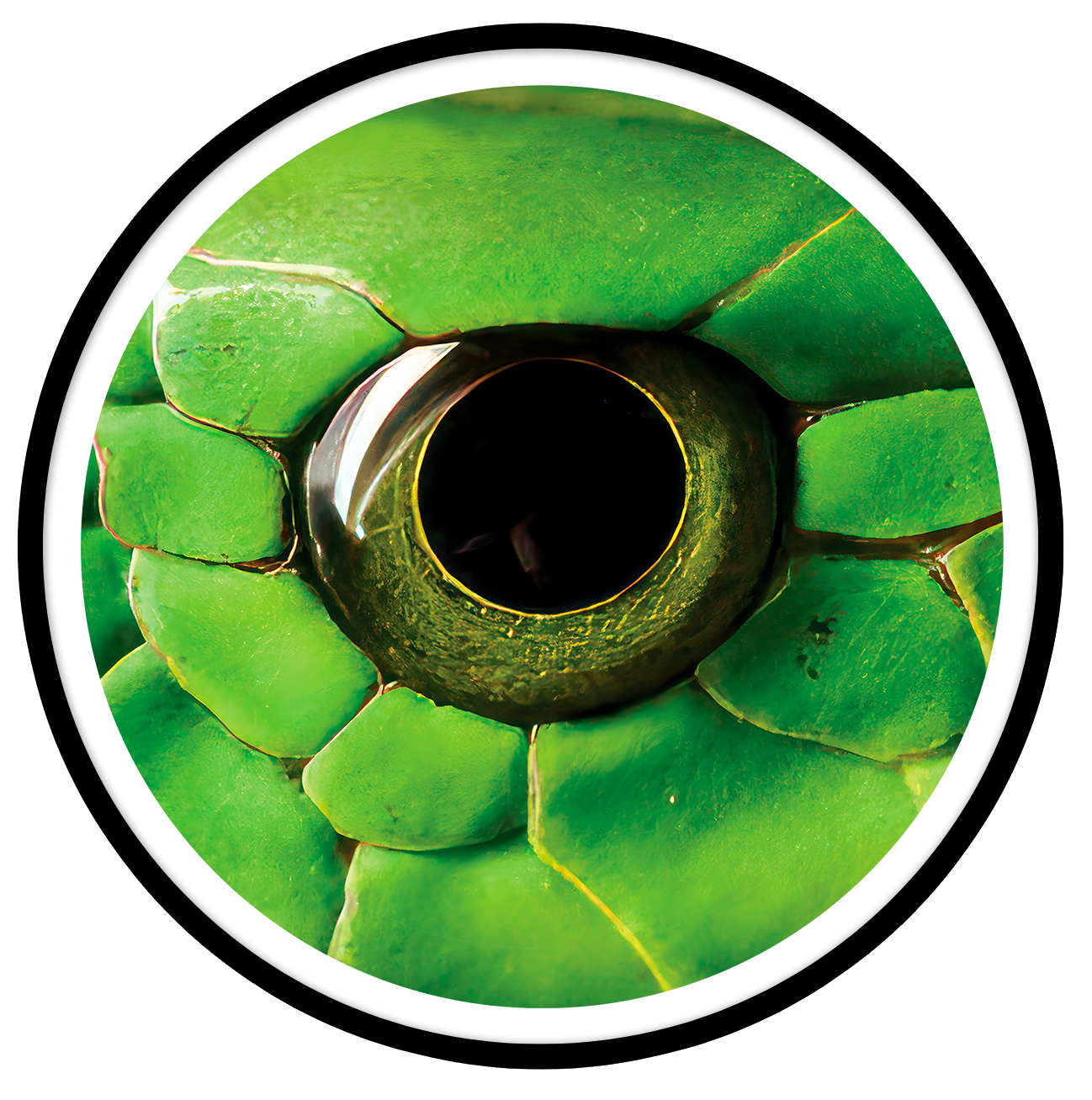 Phyton Round wall art