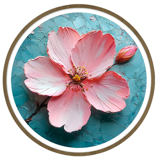 Sakura round wall art
