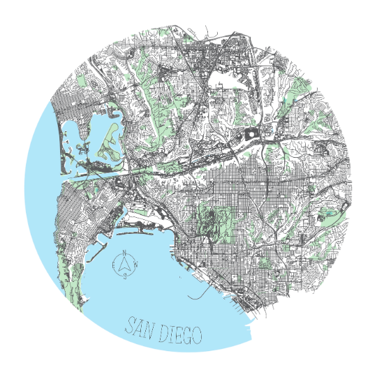 San Diego Only Print (Giclée)