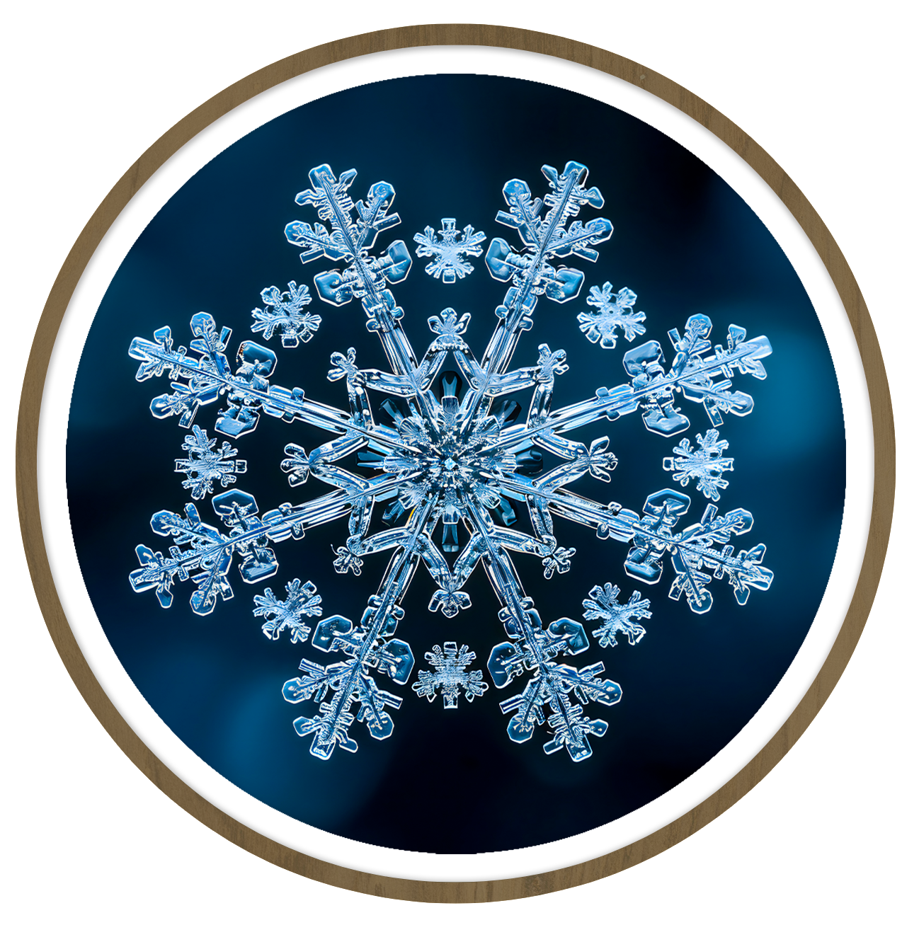 Shimmer round wall art