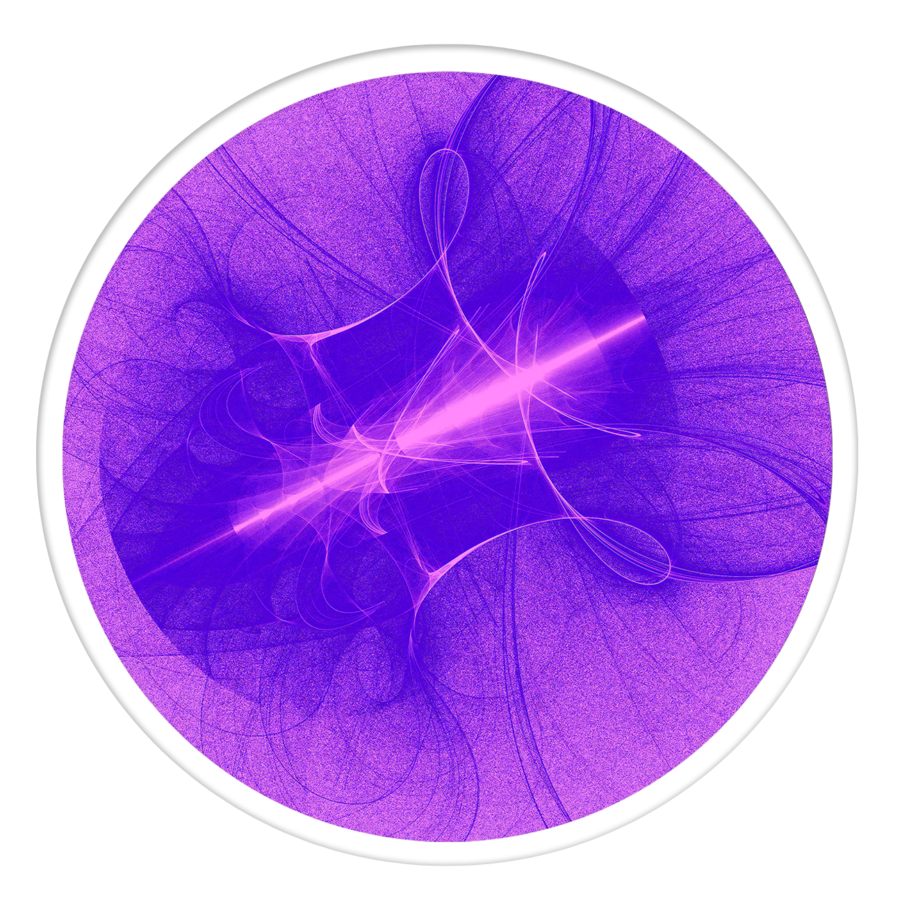 Silk nebula round wall art