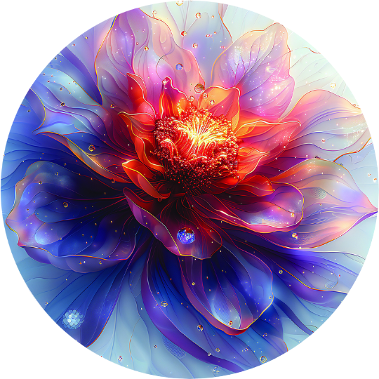 Spectral Petals Only Print (Giclée)