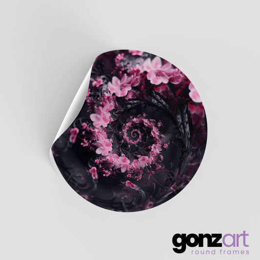 Spiral Floral Only Print (Giclée)