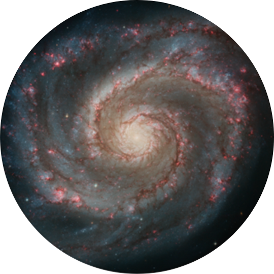 Whirpool Galaxy Only Print (Giclée)