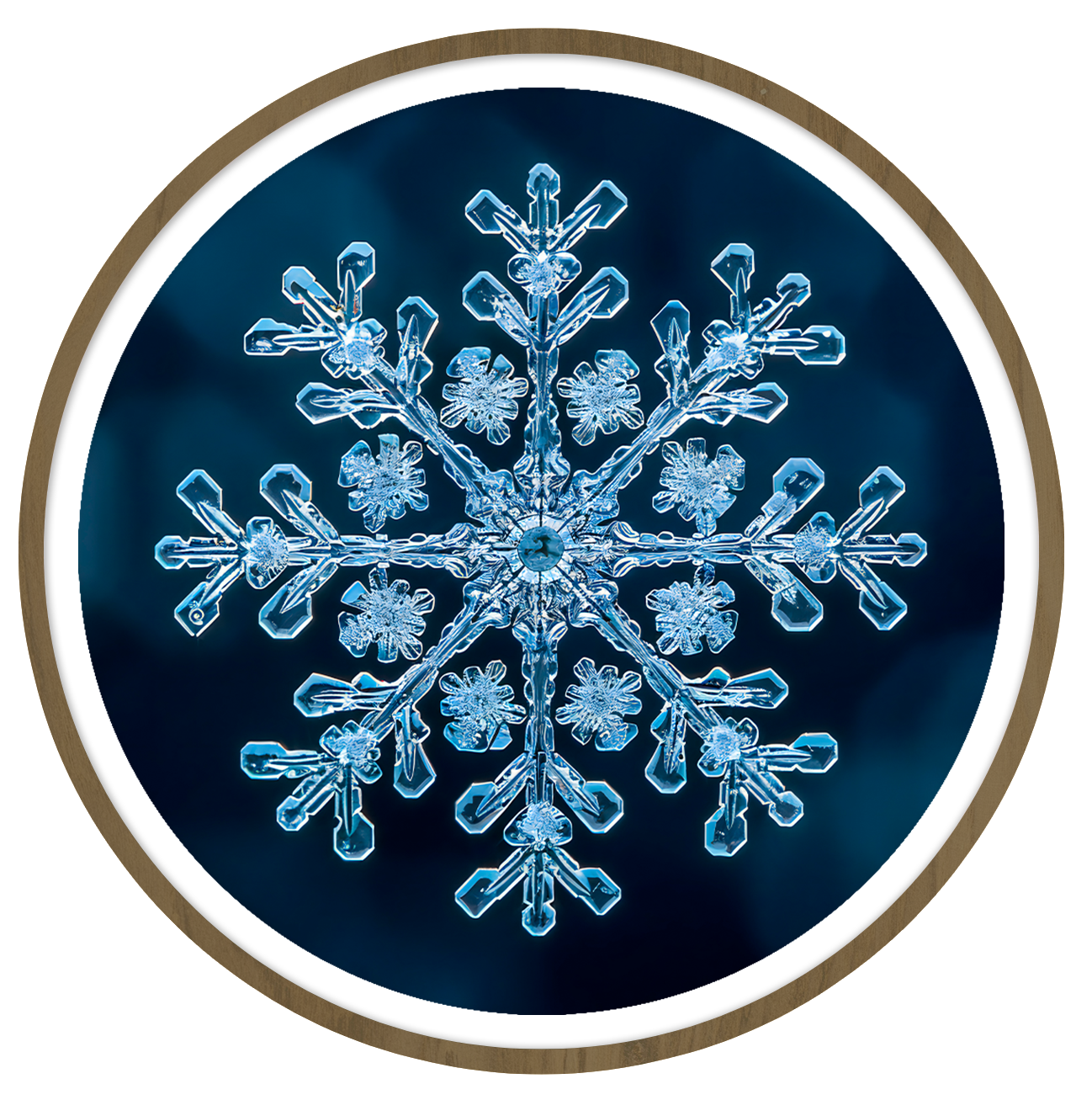 Burst round wall art
