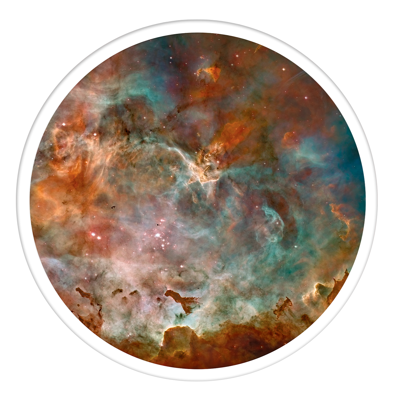 Carina Nebula Round wall art