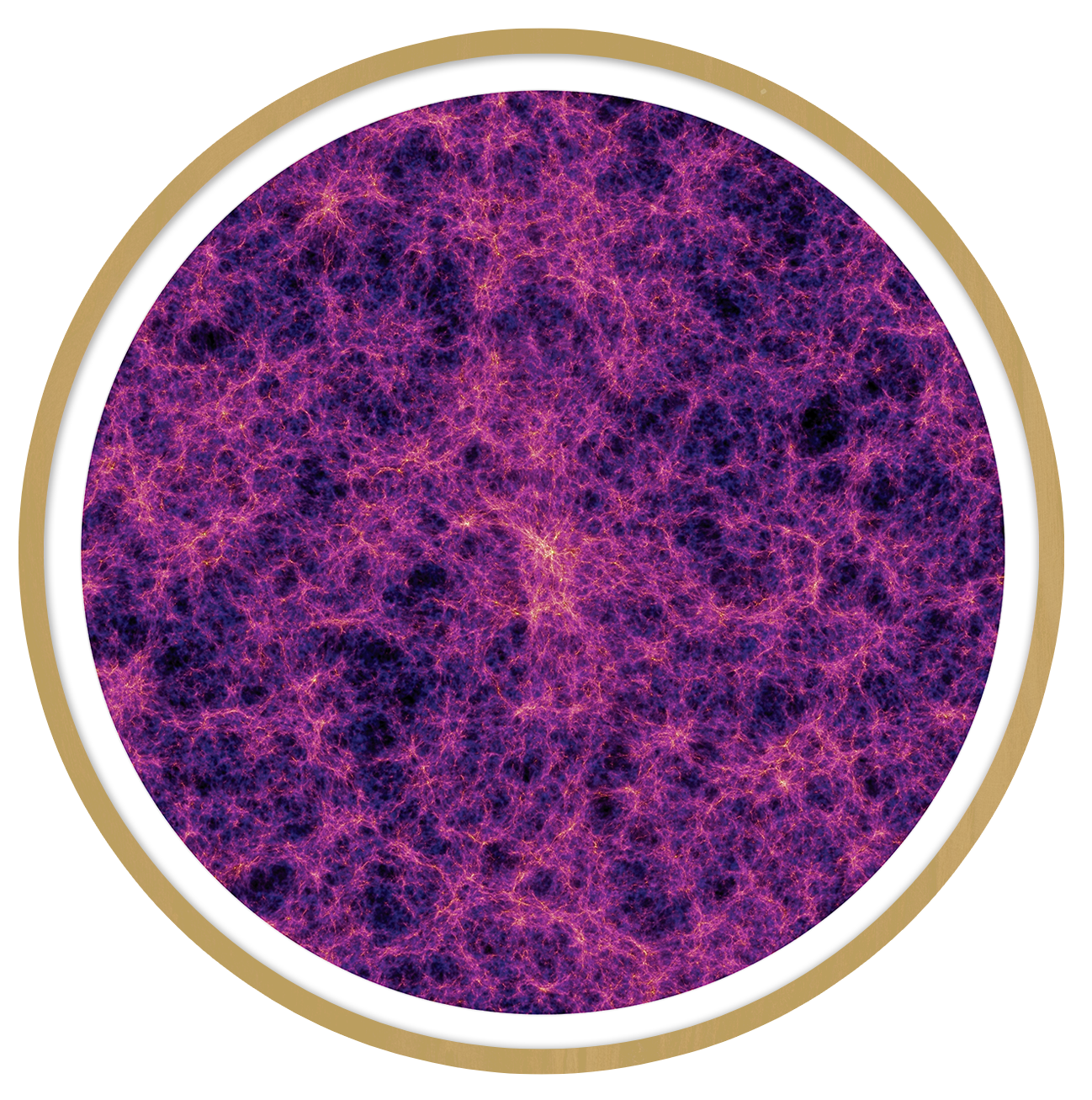 Cosmic web Round wall art