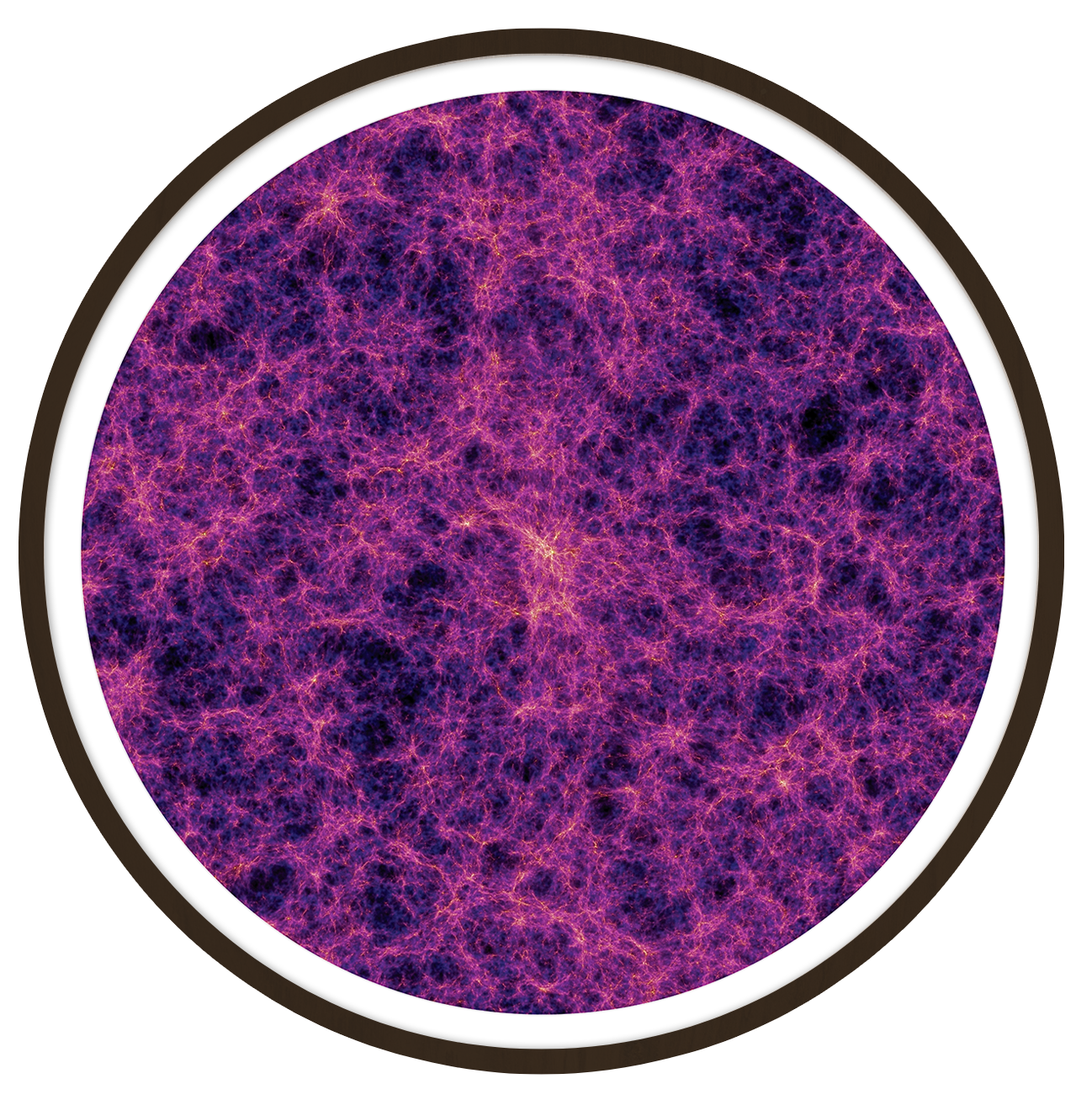 Cosmic web Round wall art