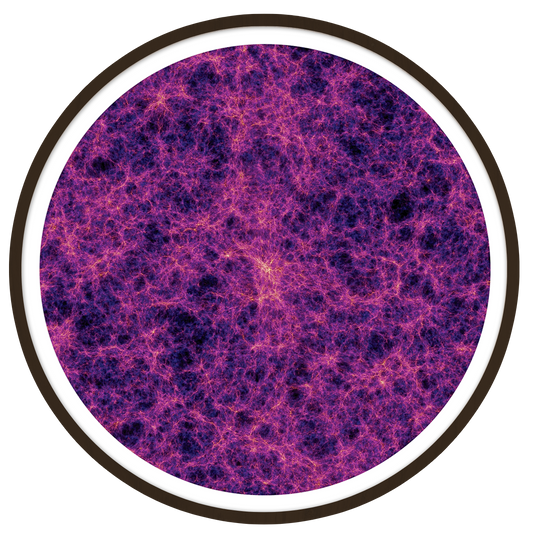 Cosmic web Round wall art