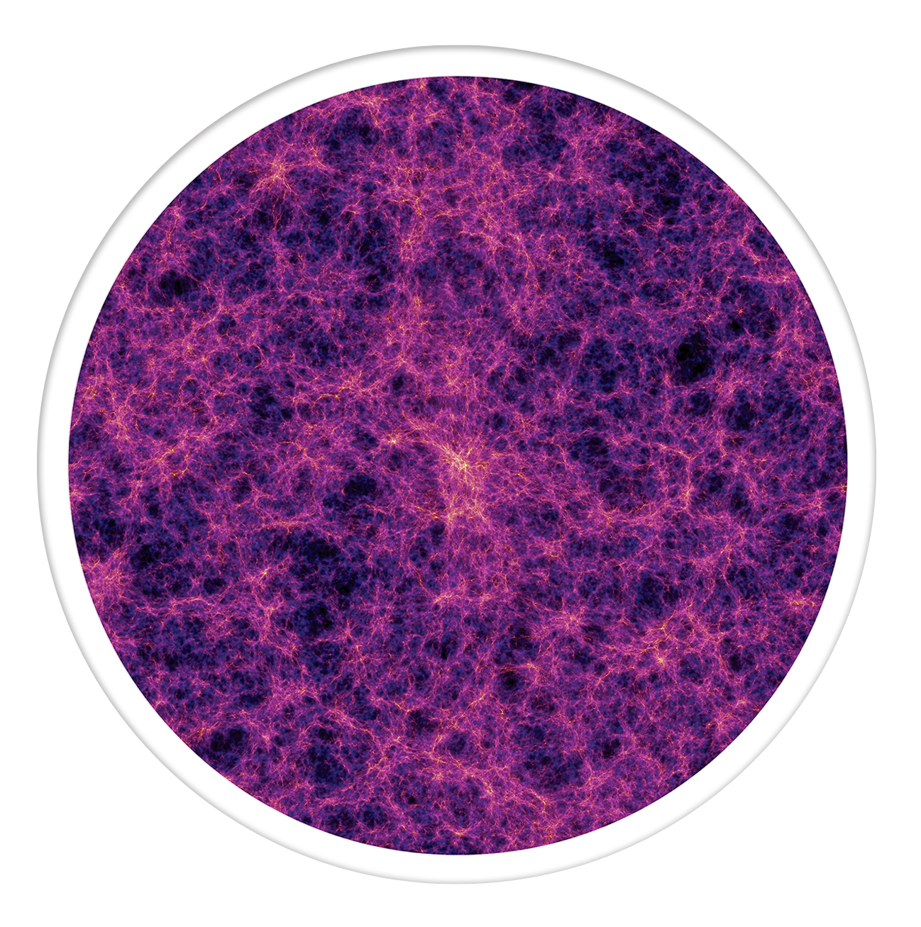 Cosmic web Round wall art