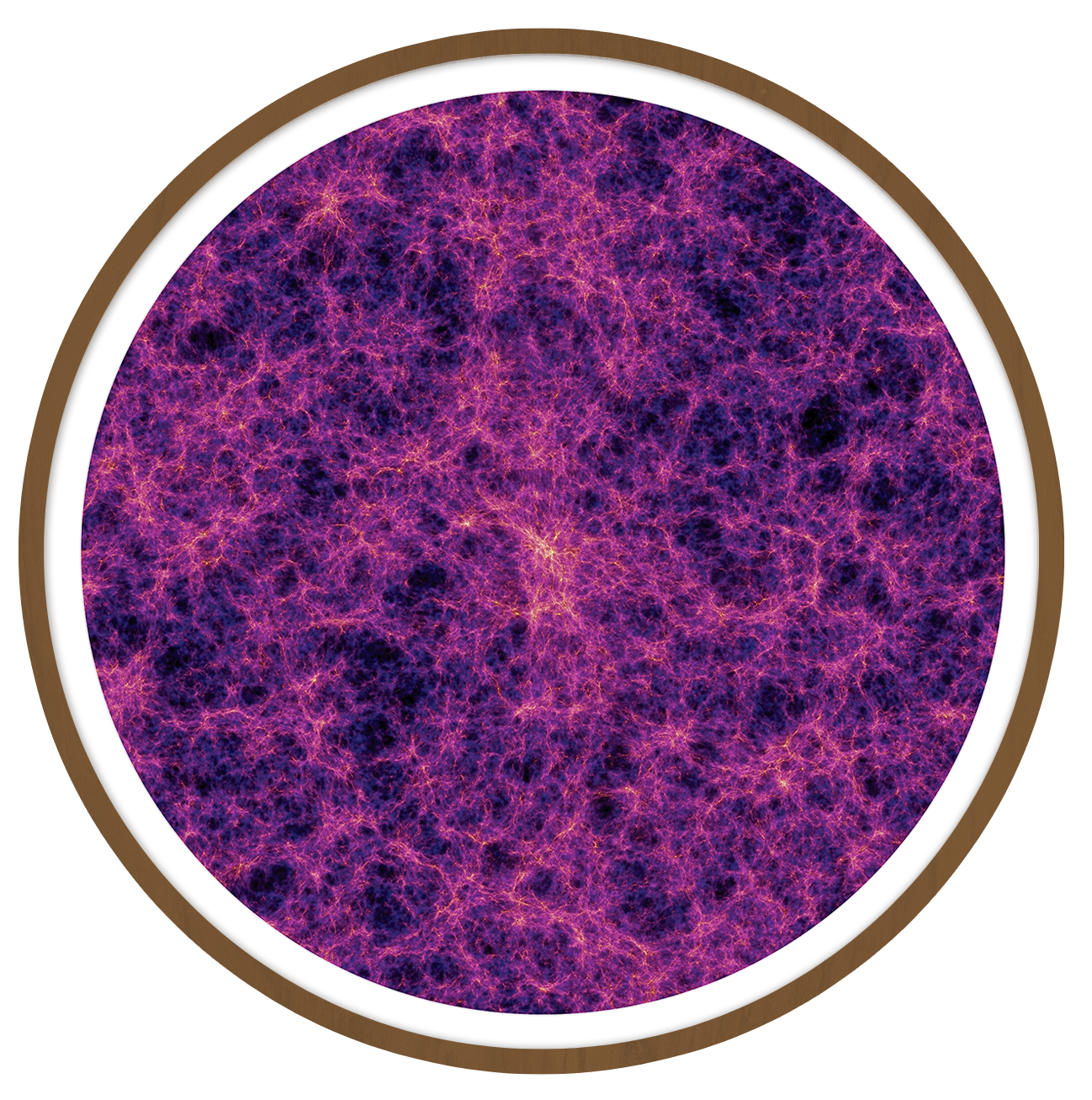 Cosmic web Round wall art
