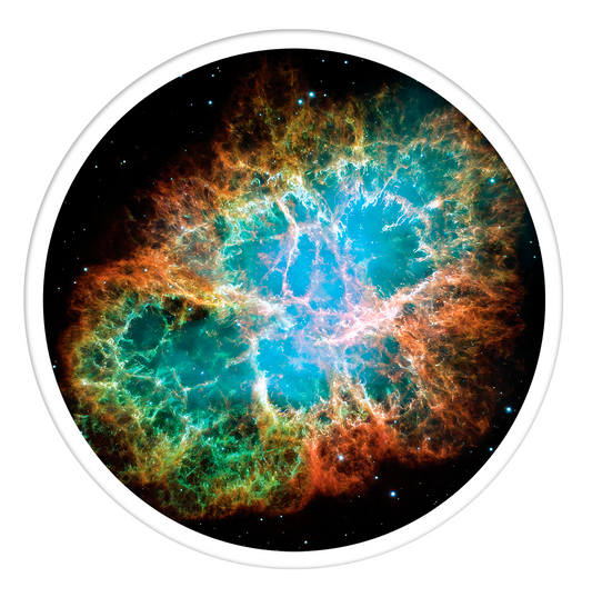 Crab nebulae Round wall art
