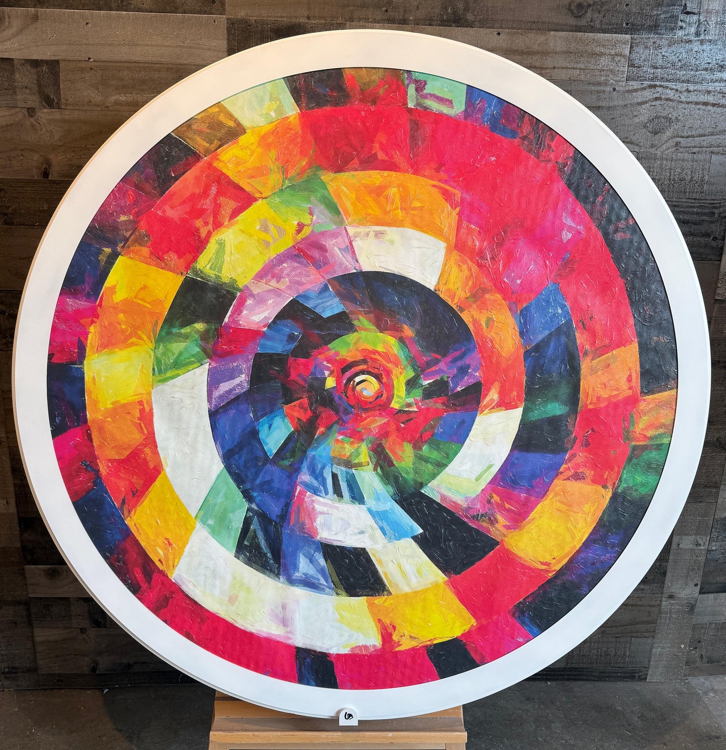Spiral Vortex Round Wall Art