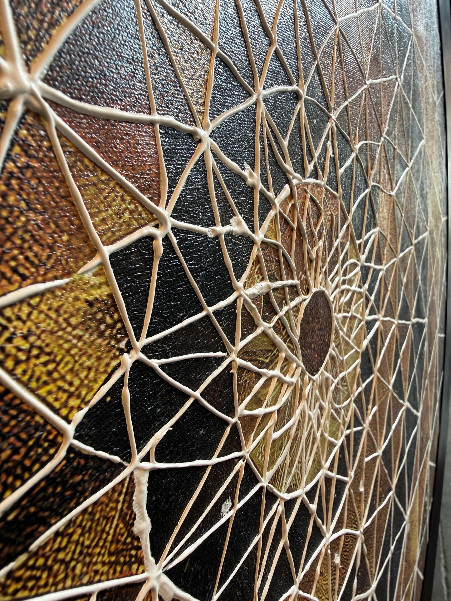 Fractal Echo Round Wall Art