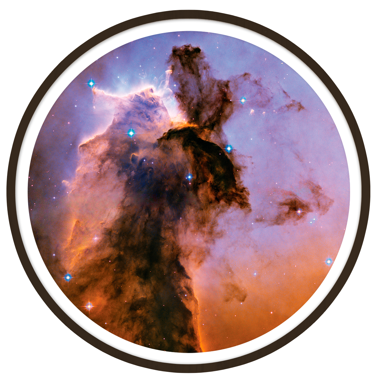 Eagle Nebula Round wall art
