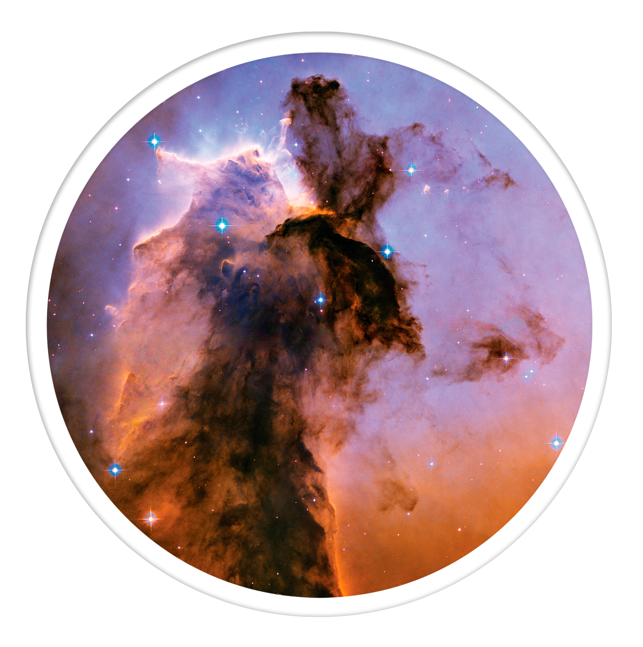 Eagle Nebula Round wall art