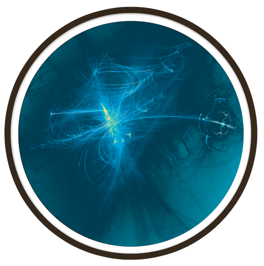 Echoes of start round wall art